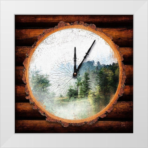 Mountain Time White Modern Wood Framed Art Print by Lavoie, Tina