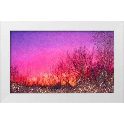 Sunset Magic White Modern Wood Framed Art Print by Lavoie, Tina