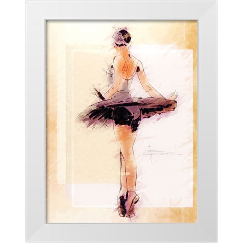 Ready White Modern Wood Framed Art Print by TMBorenstein