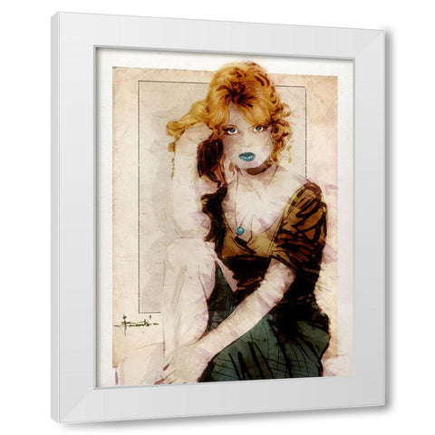 Classic White Modern Wood Framed Art Print by TMBorenstein