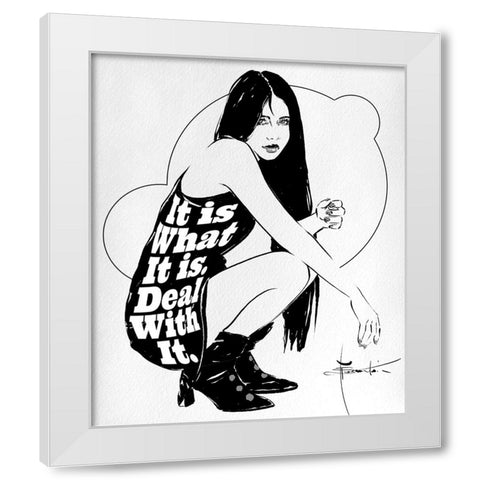 It Is White Modern Wood Framed Art Print by TMBorenstein