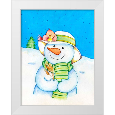 Tis The Season White Modern Wood Framed Art Print by Wade, Valarie