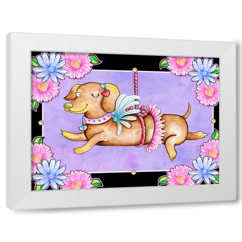 A Lot a Love White Modern Wood Framed Art Print by Wade, Valarie