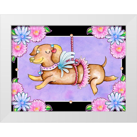 A Lot a Love White Modern Wood Framed Art Print by Wade, Valarie