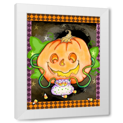 Treats 2 White Modern Wood Framed Art Print by Wade, Valarie