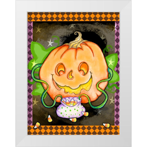 Treats 2 White Modern Wood Framed Art Print by Wade, Valarie