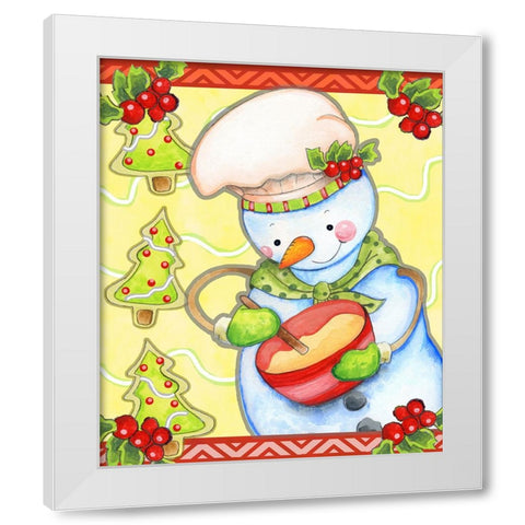 Mixing Up Magic White Modern Wood Framed Art Print by Wade, Valarie