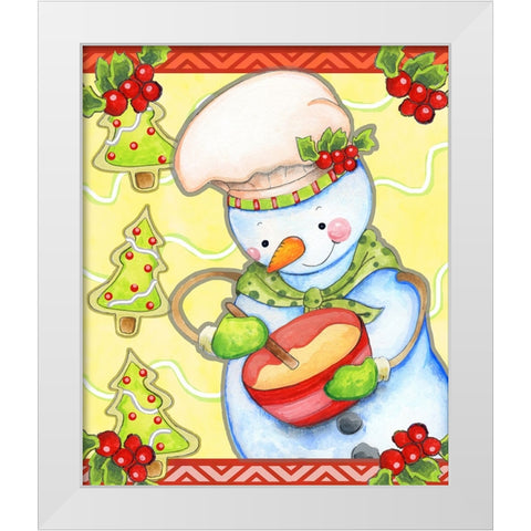 Mixing Up Magic White Modern Wood Framed Art Print by Wade, Valarie