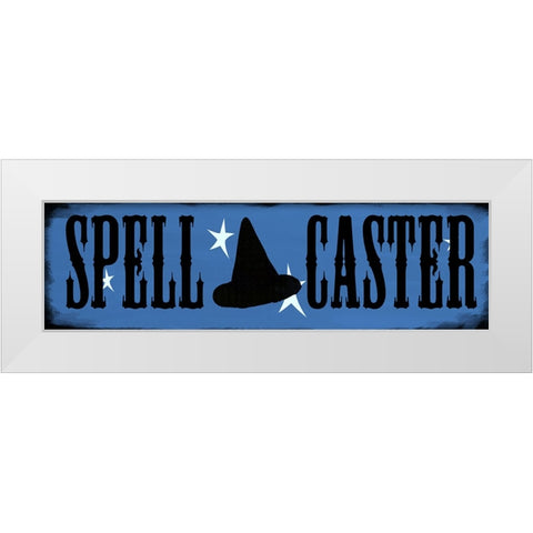 Spell Caster White Modern Wood Framed Art Print by Wade, Valarie