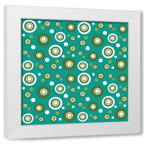 Dots 4 White Modern Wood Framed Art Print by Wade, Valarie