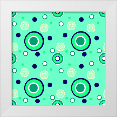 Blue Chill White Modern Wood Framed Art Print by Wade, Valarie
