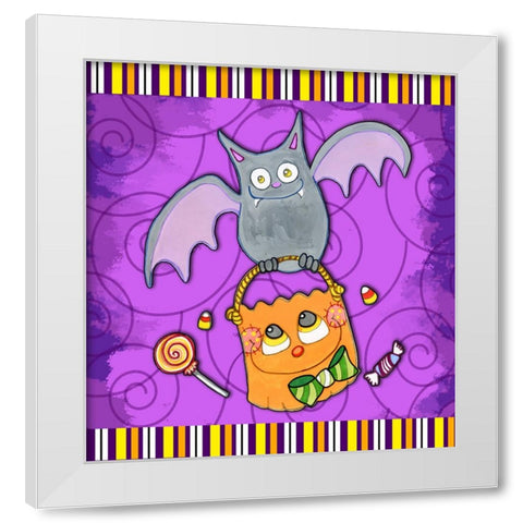 Candy Time White Modern Wood Framed Art Print by Wade, Valarie