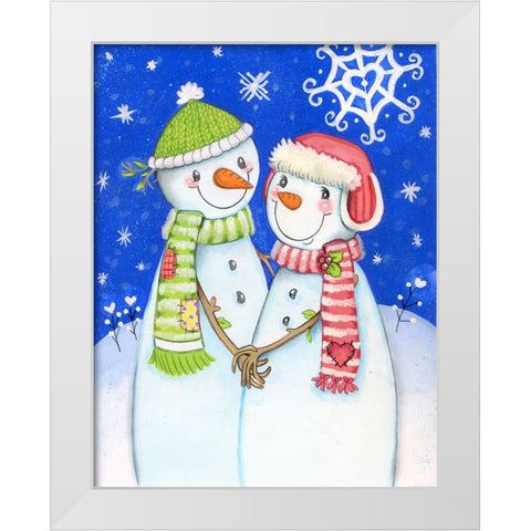 Snow Much Love White Modern Wood Framed Art Print by Wade, Valarie