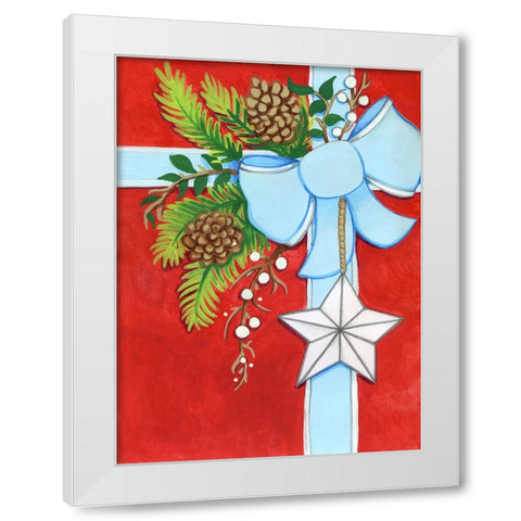 Barnstar Gift White Modern Wood Framed Art Print by Wade, Valarie