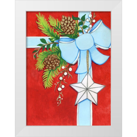 Barnstar Gift White Modern Wood Framed Art Print by Wade, Valarie