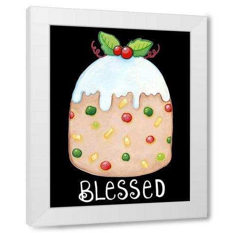 Fruitcake White Modern Wood Framed Art Print by Wade, Valarie