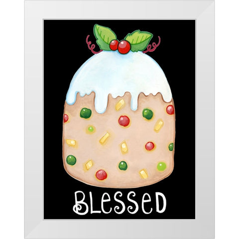 Fruitcake White Modern Wood Framed Art Print by Wade, Valarie