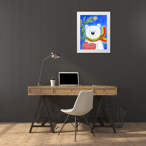 Tiny Tree White Modern Wood Framed Art Print by Wade, Valarie