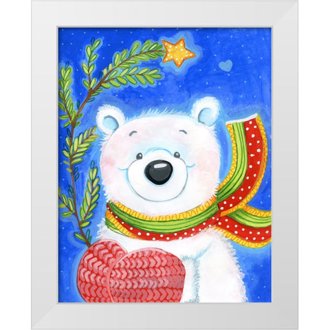 Tiny Tree White Modern Wood Framed Art Print by Wade, Valarie