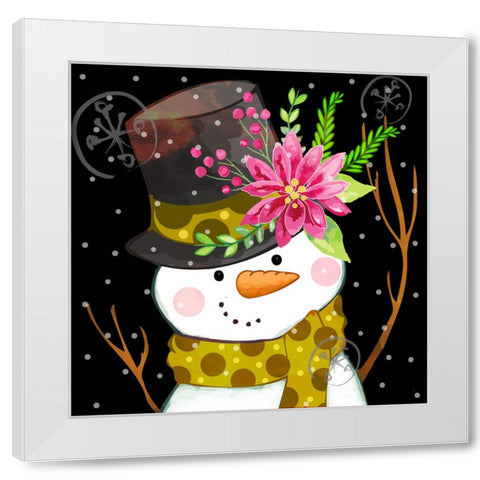 Fancy Hat White Modern Wood Framed Art Print by Wade, Valarie