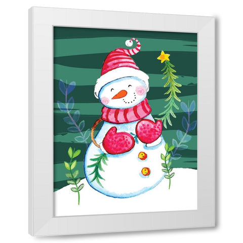 Perfect Tree White Modern Wood Framed Art Print by Wade, Valarie