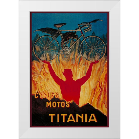 Titania White Modern Wood Framed Art Print by Vintage Apple Collection