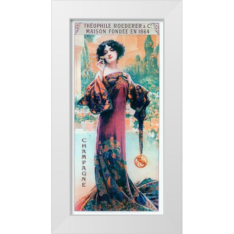 Roeder Poster White Modern Wood Framed Art Print by Vintage Apple Collection