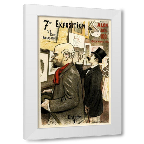 Artgallery Exposition White Modern Wood Framed Art Print by Vintage Apple Collection