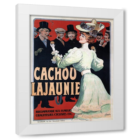 Cachou Lajaunie Confection White Modern Wood Framed Art Print by Vintage Apple Collection