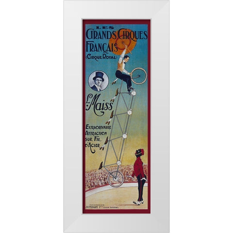 Bike 29 White Modern Wood Framed Art Print by Vintage Apple Collection