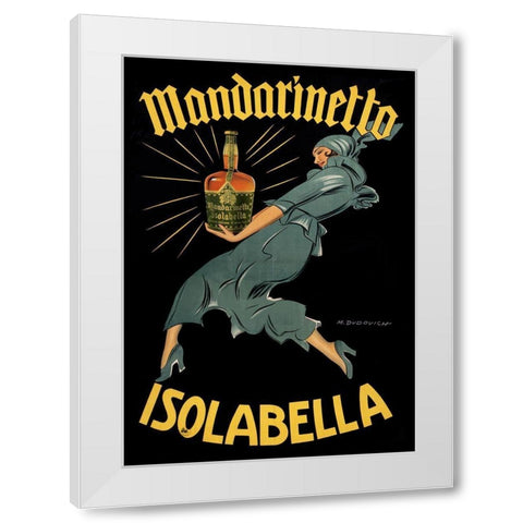 Mandarinetto White Modern Wood Framed Art Print by Vintage Apple Collection