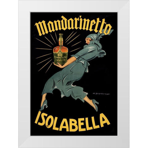 Mandarinetto White Modern Wood Framed Art Print by Vintage Apple Collection