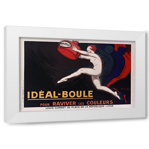 IdÃ©al Boule White Modern Wood Framed Art Print by Vintage Apple Collection