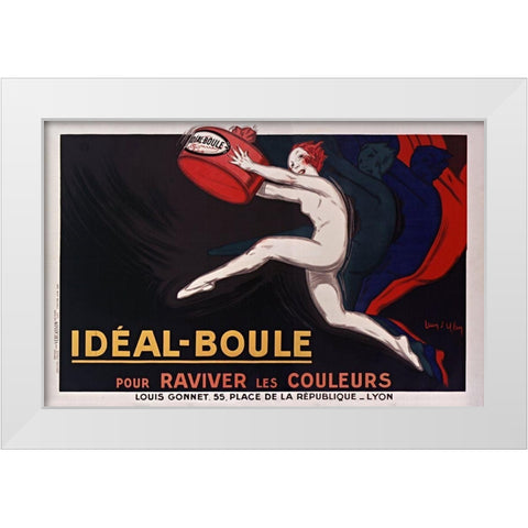 IdÃ©al Boule White Modern Wood Framed Art Print by Vintage Apple Collection