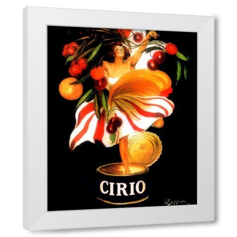 cirio White Modern Wood Framed Art Print by Vintage Apple Collection