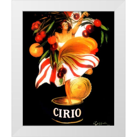 cirio White Modern Wood Framed Art Print by Vintage Apple Collection
