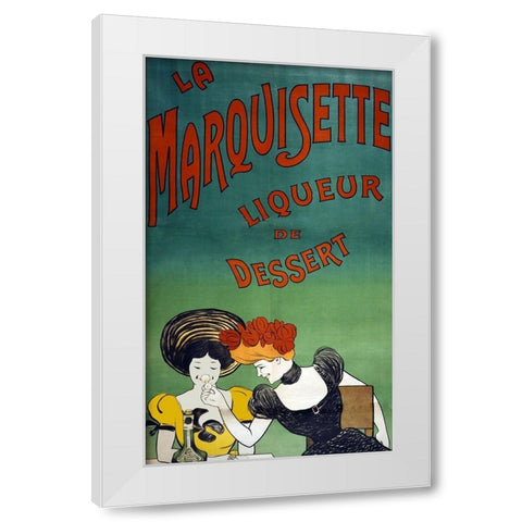 marquisette White Modern Wood Framed Art Print by Vintage Apple Collection