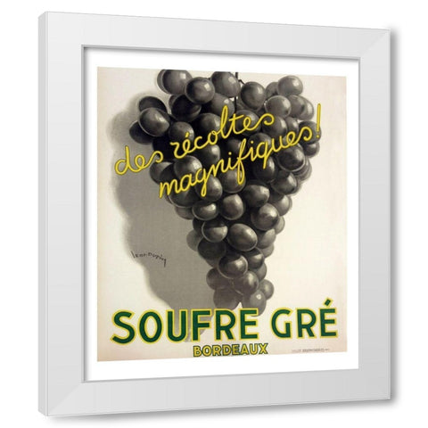Soufre White Modern Wood Framed Art Print by Vintage Apple Collection