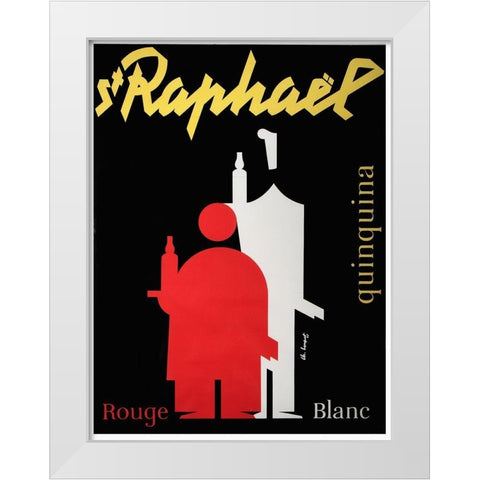Raphael Quinquina White Modern Wood Framed Art Print by Vintage Apple Collection