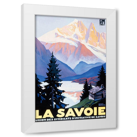 La Savoie White Modern Wood Framed Art Print by Vintage Apple Collection