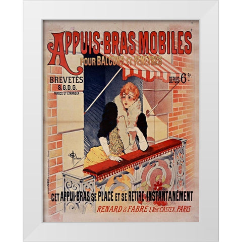 Underwire Bra White Modern Wood Framed Art Print by Vintage Apple Collection