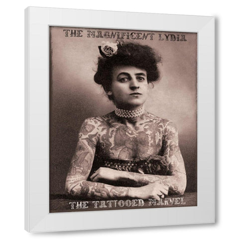 Lydia White Modern Wood Framed Art Print by Vintage Apple Collection