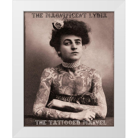 Lydia White Modern Wood Framed Art Print by Vintage Apple Collection