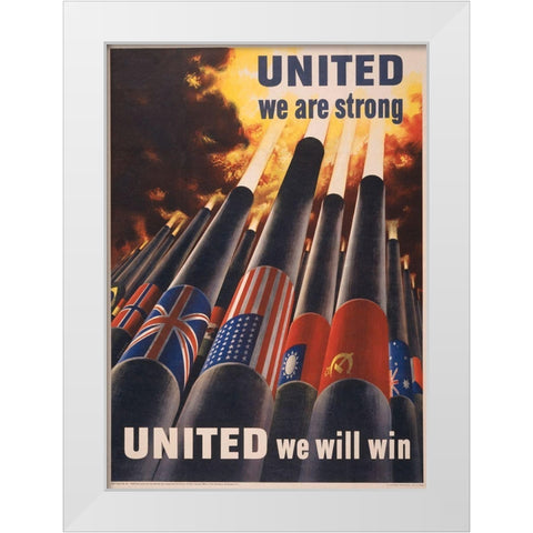 United White Modern Wood Framed Art Print by Vintage Apple Collection