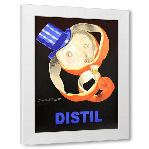 Distil White Modern Wood Framed Art Print by Vintage Apple Collection