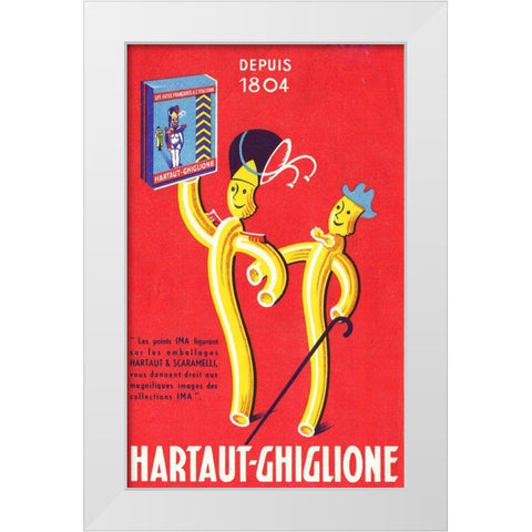 Italian Pasta White Modern Wood Framed Art Print by Vintage Apple Collection