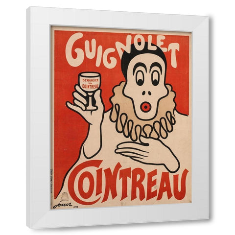 Demand Cointreau White Modern Wood Framed Art Print by Vintage Apple Collection