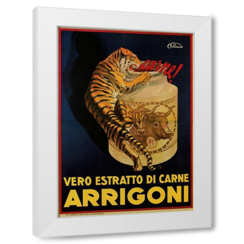 Arrigoni White Modern Wood Framed Art Print by Vintage Apple Collection
