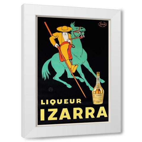 Izarra II White Modern Wood Framed Art Print by Vintage Apple Collection