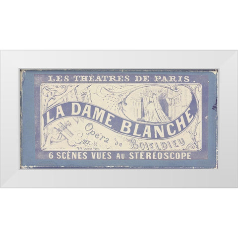 Vintage Paris Sign White Modern Wood Framed Art Print by Vintage Apple Collection